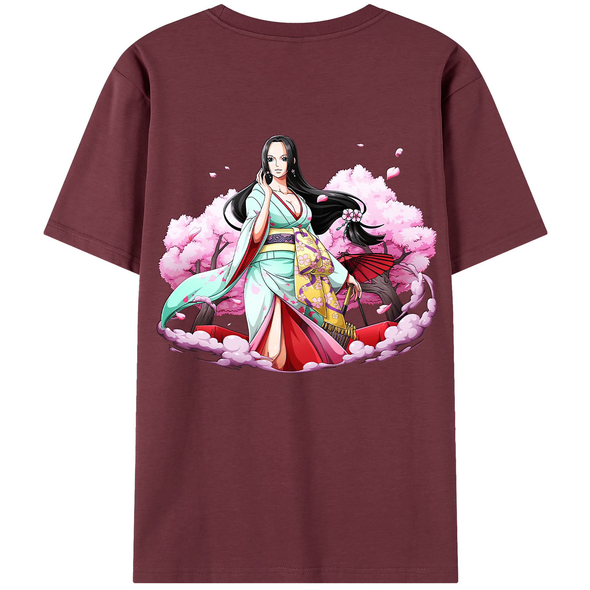 ワンピース ボア・ハンコック ONE PIECE Boa·Hancock 綿100％半袖Tシャツ（背面プリント）